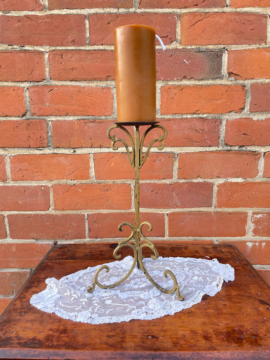 Toffee beeswax candles