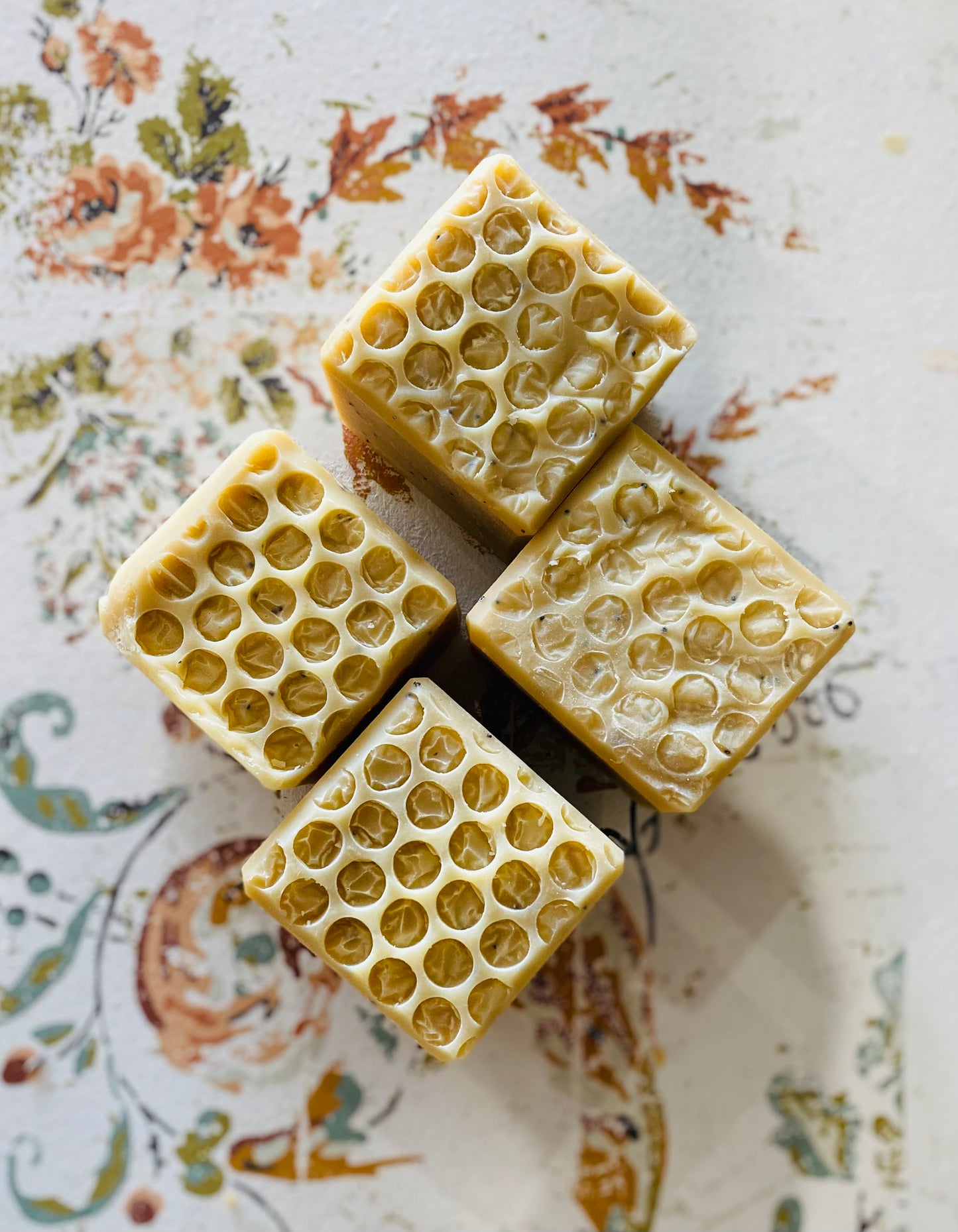 Honey and poppyseed soap