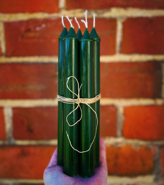 Rosemary and Lemongrass beeswax taper set 7